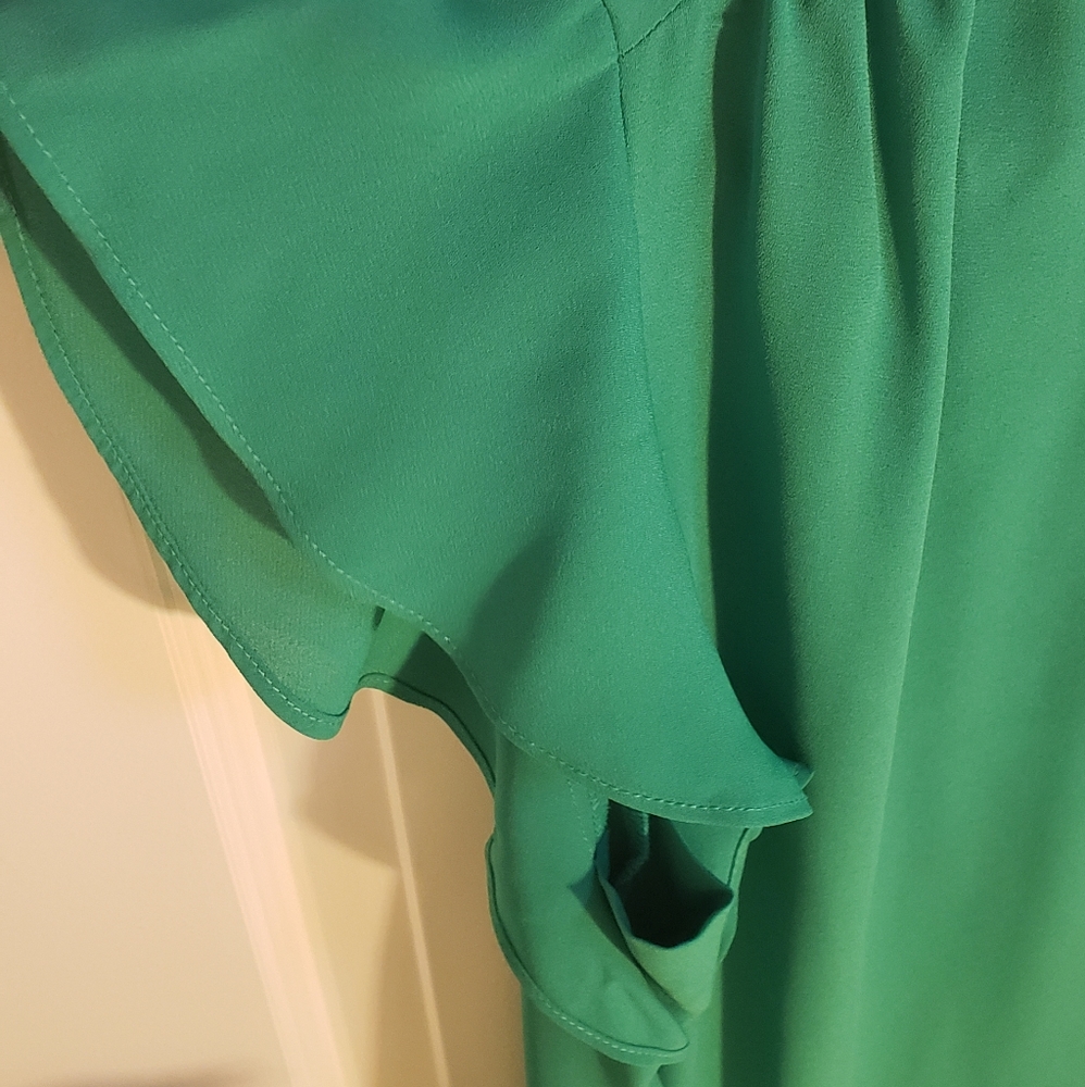 NWOT Green summer blouse 2X - Picture 4 of 15